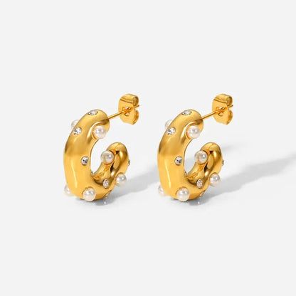 Skorter | 18K gold-plated hoops