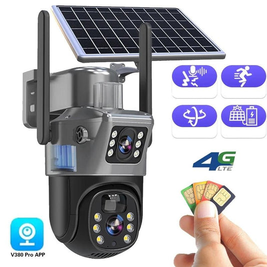 Skorter | DualGuard Solar 4K – Wireless Security Camera with Solar Panel & 360° App Control
