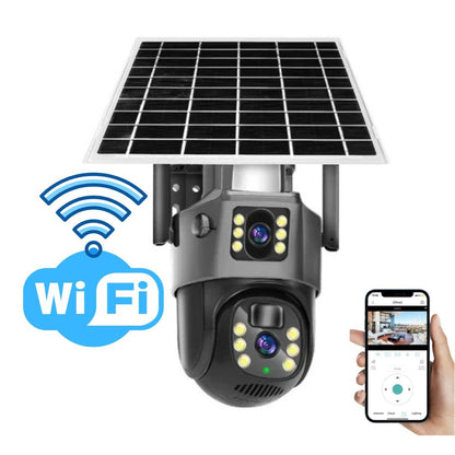 Skorter | DualGuard Solar 4K – Wireless Security Camera with Solar Panel & 360° App Control