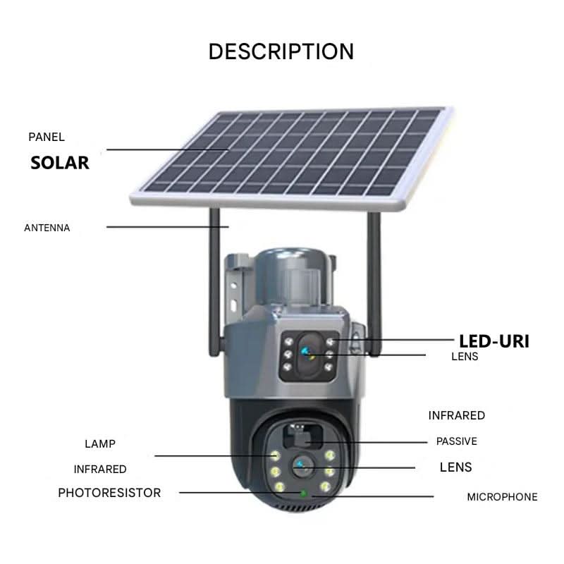 Skorter | Wireless Surveillance Camera with Solar Panel & 360° App Control