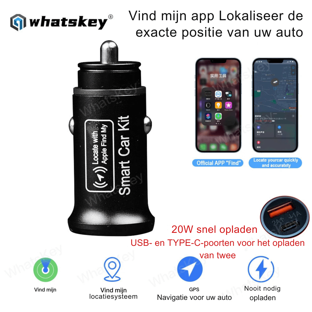 Skorter | Ap200 Usb Car Charger - 20w Fast Charger With Gps Tracker