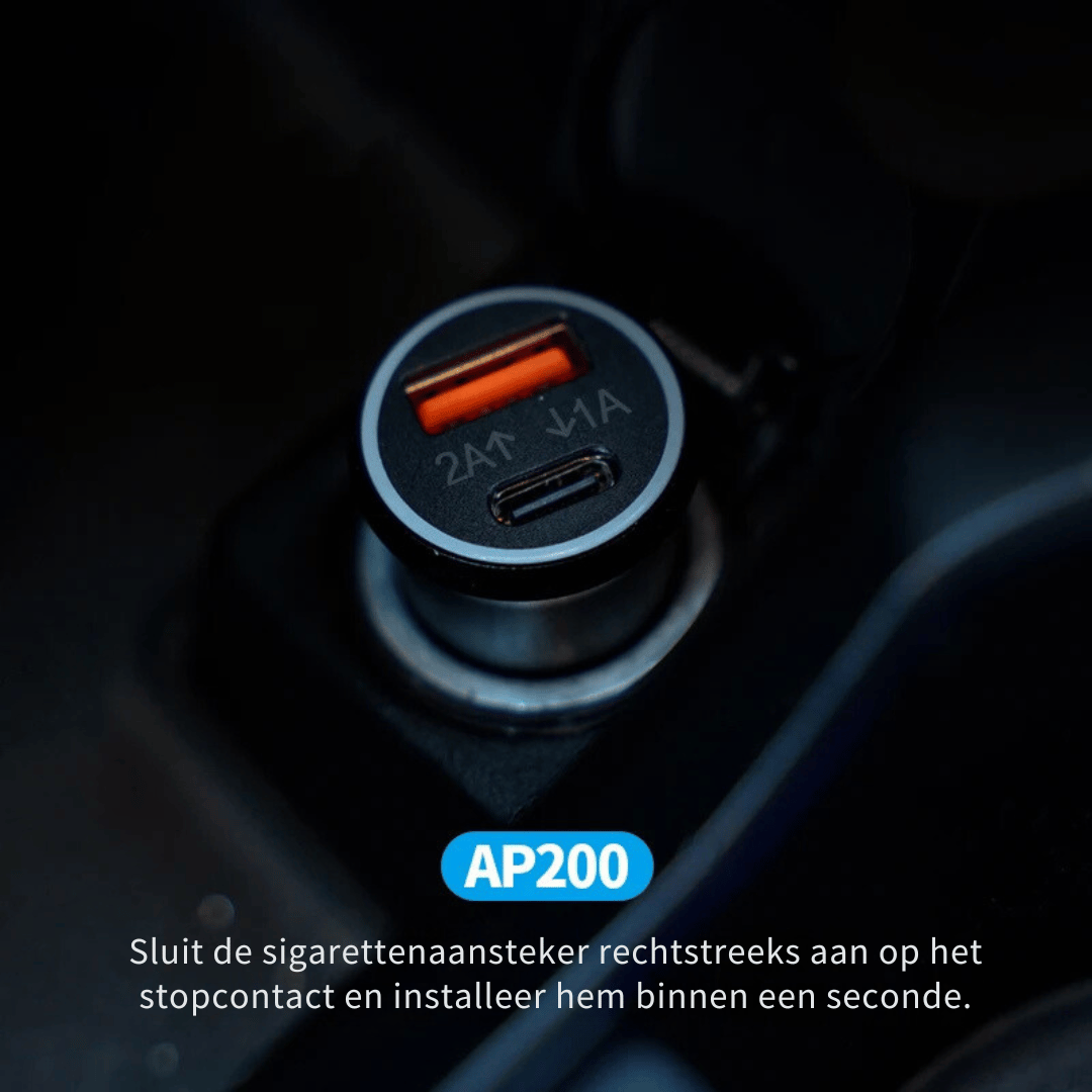 Skorter | Ap200 Usb Car Charger - 20w Fast Charger With Gps Tracker