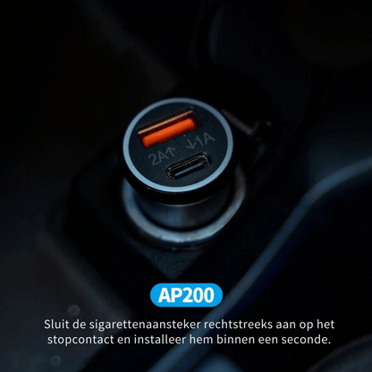 Skorter | Ap200 Usb Car Charger - 20w Fast Charger With Gps Tracker