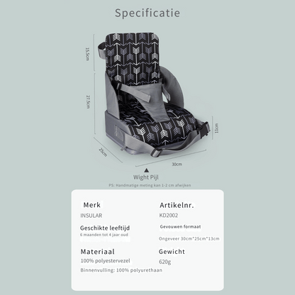 Skorter | Children's Height Chair - Washable Chair With Safety Belt