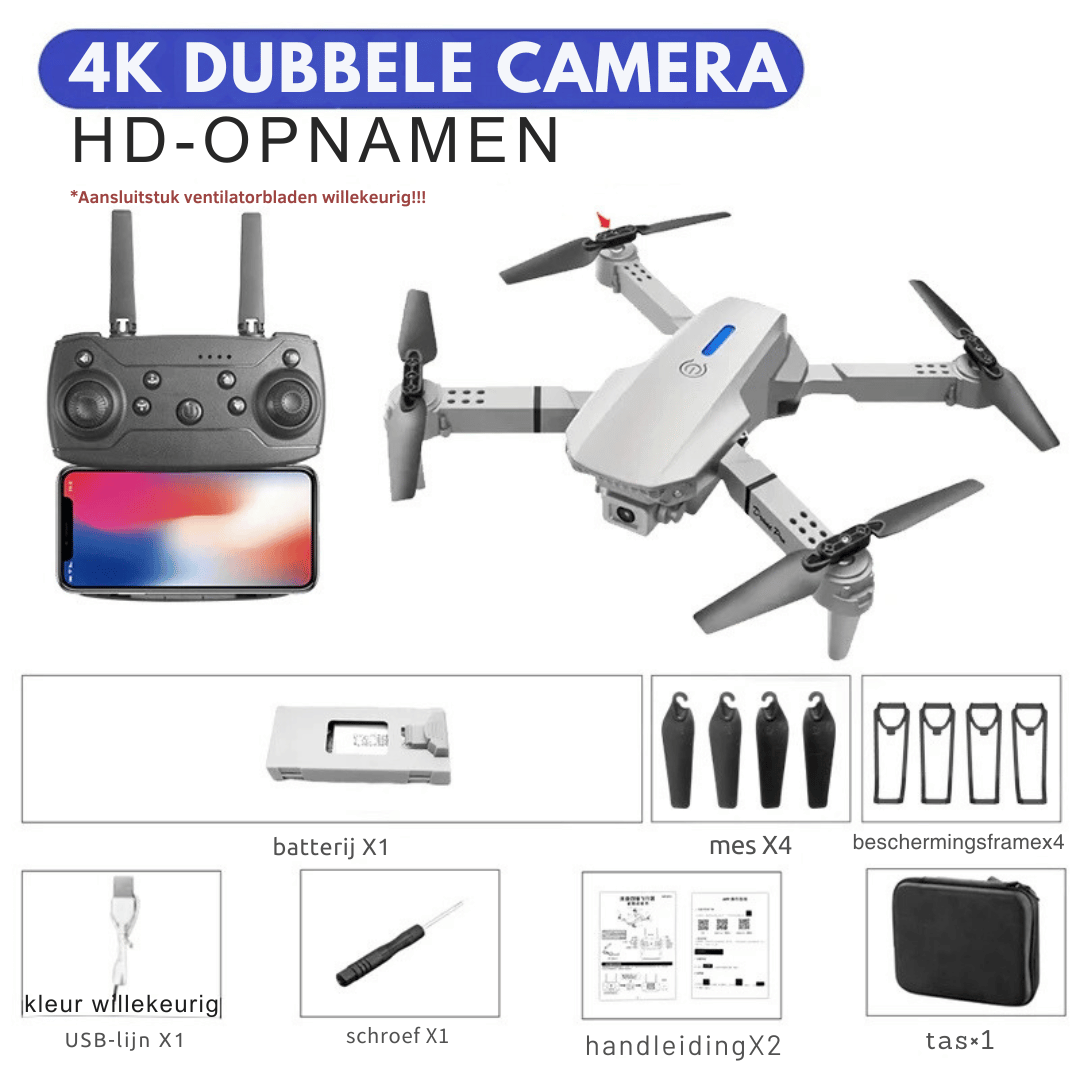 Skorter | Rc Drone - 4k Camera Foldable + Altitude Hold Function