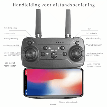 Skorter | Rc Drone - 4k Camera Foldable + Altitude Hold Function