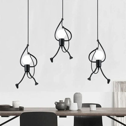 Skorter | Cheerful Doll-Shaped Adjustable Pendant Light