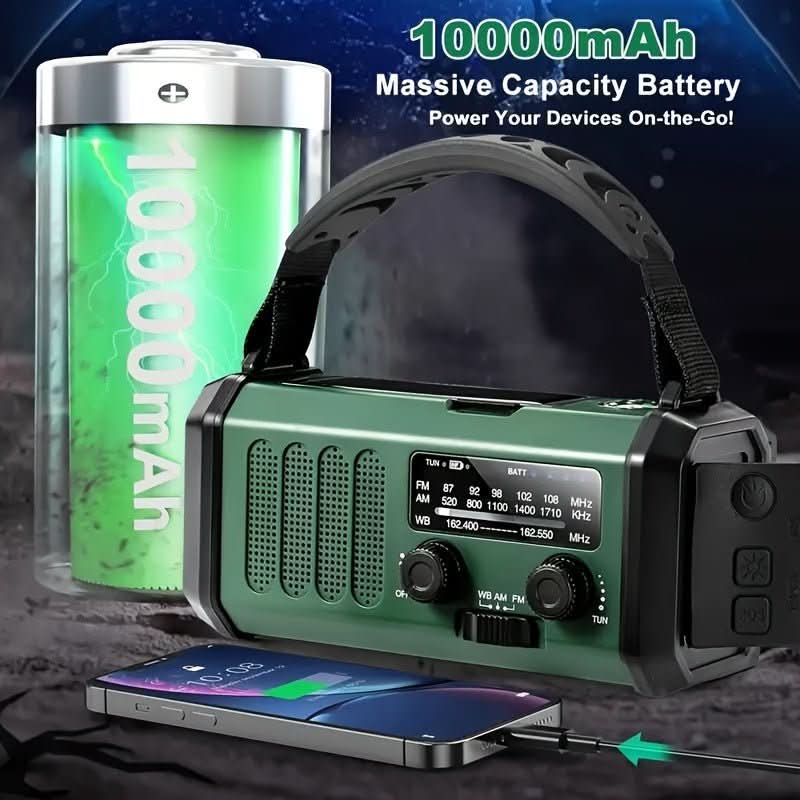 Skorter | Emergency radio with solar, flashlight & USB charging function