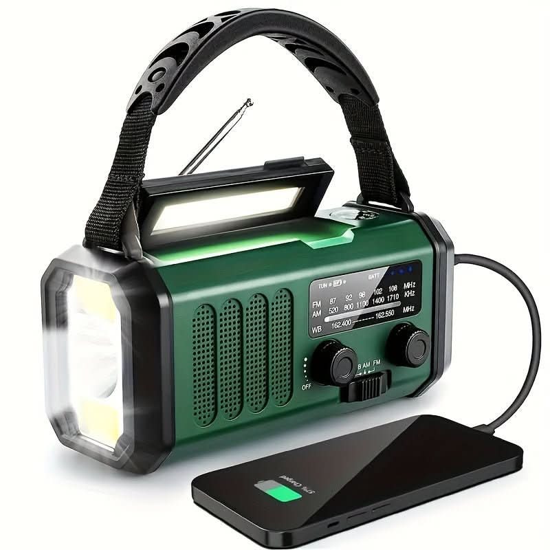 Skorter | Emergency radio with solar, flashlight & USB charging function