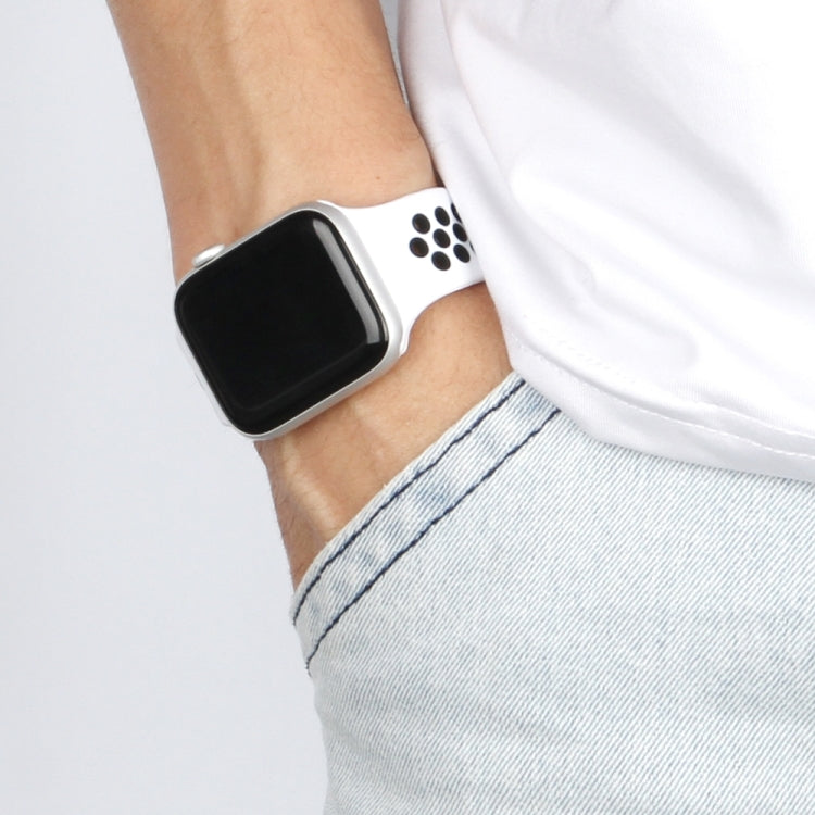 Skorter | Elastic Silicone Watch Band for Apple Watch Series 7 41mm / 6 & SE & 5 & 4 40mm / 3 & 2 & 1 38mm, Length: 150mm (Gray Black)