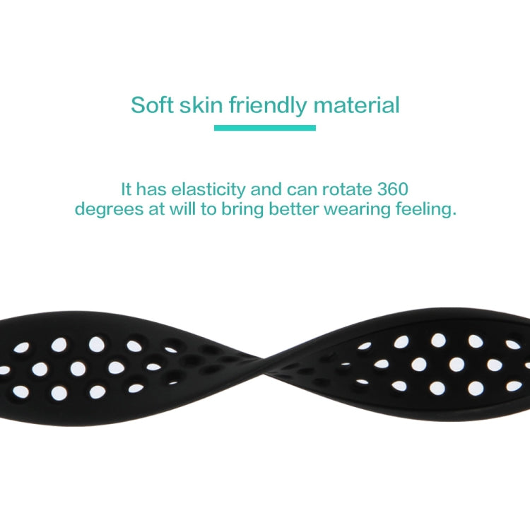 Skorter | Elastic Silicone Watch Strap for Apple Watch Series 9&8&7 41mm / SE 3&SE 2&6&SE&5&4 40mm / 3&2&1 38mm, Length: 160mm (Black)