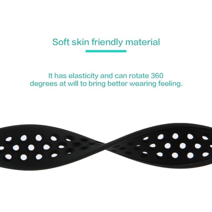 Skorter | Elastic Silicone Watch Strap for Apple Watch Series 9&8&7 41mm / SE 3&SE 2&6&SE&5&4 40mm / 3&2&1 38mm, Length: 160mm (Black)