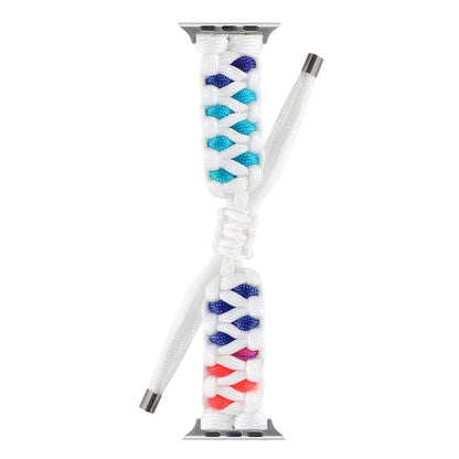 Skorter | Braided Umbrella Cord Watch Band for Apple Watch Ultra 49mm & Watch Ultra 2 49mm / Series 9 & 8 & 7 45mm / SE 3 & SE 2 & 6 & SE & 5 & 4 44mm / 3 & 2 & 1 42mm (Color)