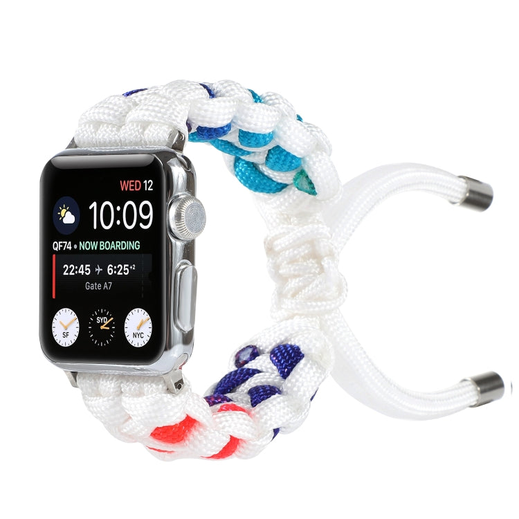 Skorter | Braided Umbrella Cord Watch Band for Apple Watch Ultra 49mm & Watch Ultra 2 49mm / Series 9 & 8 & 7 45mm / SE 3 & SE 2 & 6 & SE & 5 & 4 44mm / 3 & 2 & 1 42mm (Color)