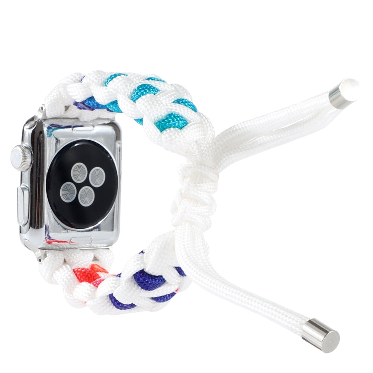 Skorter | Braided Umbrella Cord Watch Band for Apple Watch Ultra 49mm & Watch Ultra 2 49mm / Series 9 & 8 & 7 45mm / SE 3 & SE 2 & 6 & SE & 5 & 4 44mm / 3 & 2 & 1 42mm (Color)