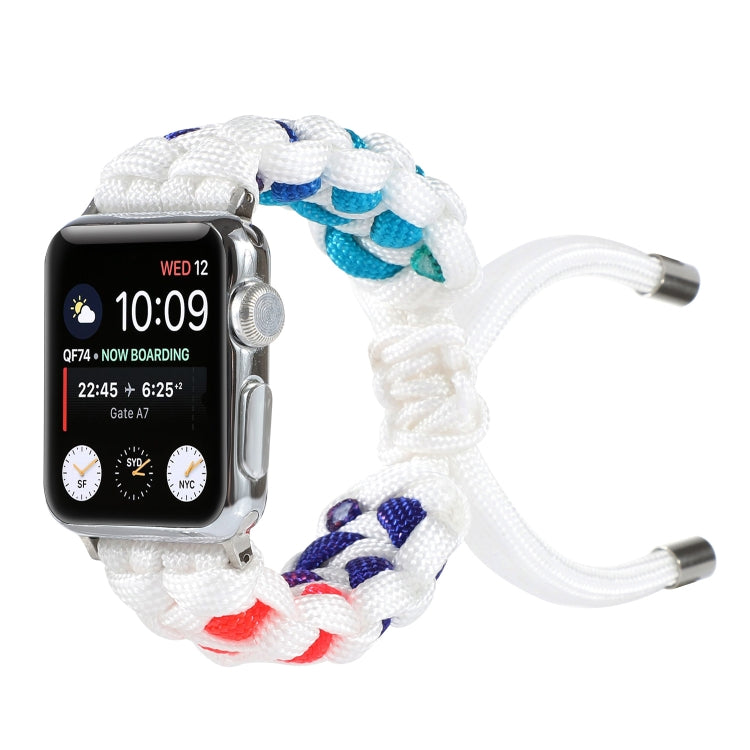 Skorter | Braided Umbrella Cord Watch Band for Apple Watch Ultra 49mm & Watch Ultra 2 49mm / Series 9 & 8 & 7 45mm / SE 3 & SE 2 & 6 & SE & 5 & 4 44mm / 3 & 2 & 1 42mm (Color)