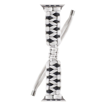 Skorter | Braided Umbrella Cord Watch Strap for Apple Watch Series 7 45mm / 6 & SE & 5 & 4 44mm / 3 & 2 & 1 42mm (Gray)