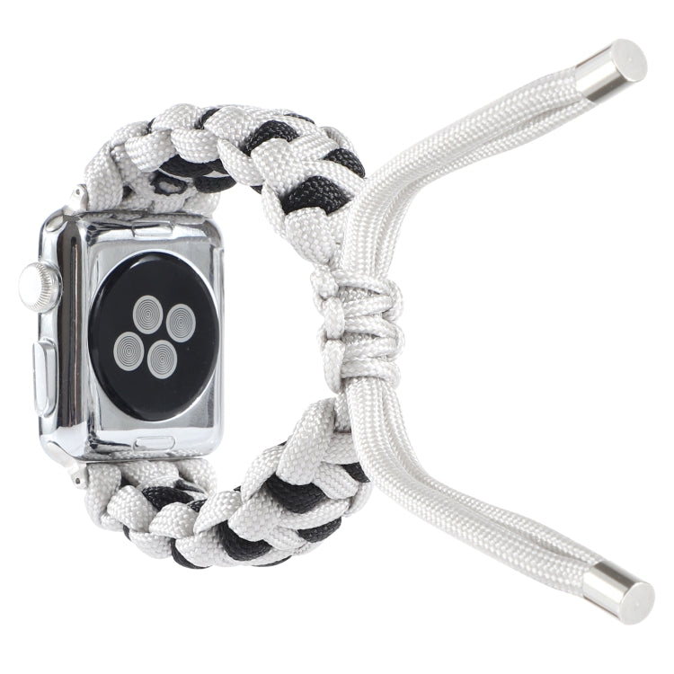 Skorter | Braided Umbrella Cord Watch Strap for Apple Watch Series 7 45mm / 6 & SE & 5 & 4 44mm / 3 & 2 & 1 42mm (Gray)