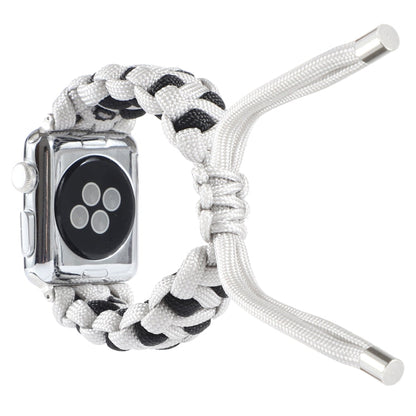 Skorter | Braided Umbrella Cord Watch Strap for Apple Watch Series 7 45mm / 6 & SE & 5 & 4 44mm / 3 & 2 & 1 42mm (Gray)