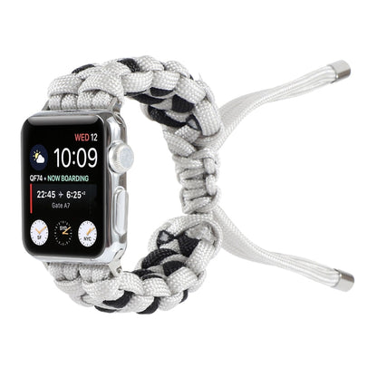 Skorter | Braided Umbrella Cord Watch Strap for Apple Watch Series 7 45mm / 6 & SE & 5 & 4 44mm / 3 & 2 & 1 42mm (Gray)