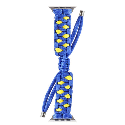 Skorter | Braided umbrella rope watch strap for Apple Watch Series 9&8&7 41mm / SE 3&SE 2&6&SE&5&4 40mm / 3&2&1 38mm (Blue)