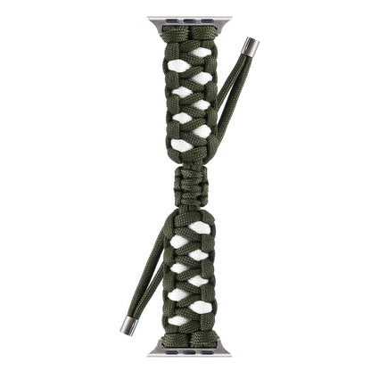 Skorter | Braided Umbrella String Watch Band for Apple Watch Series 9&8&7 41mm / SE 3&SE 2&6&SE&5&4 40mm / 3&2&1 38mm (Green)