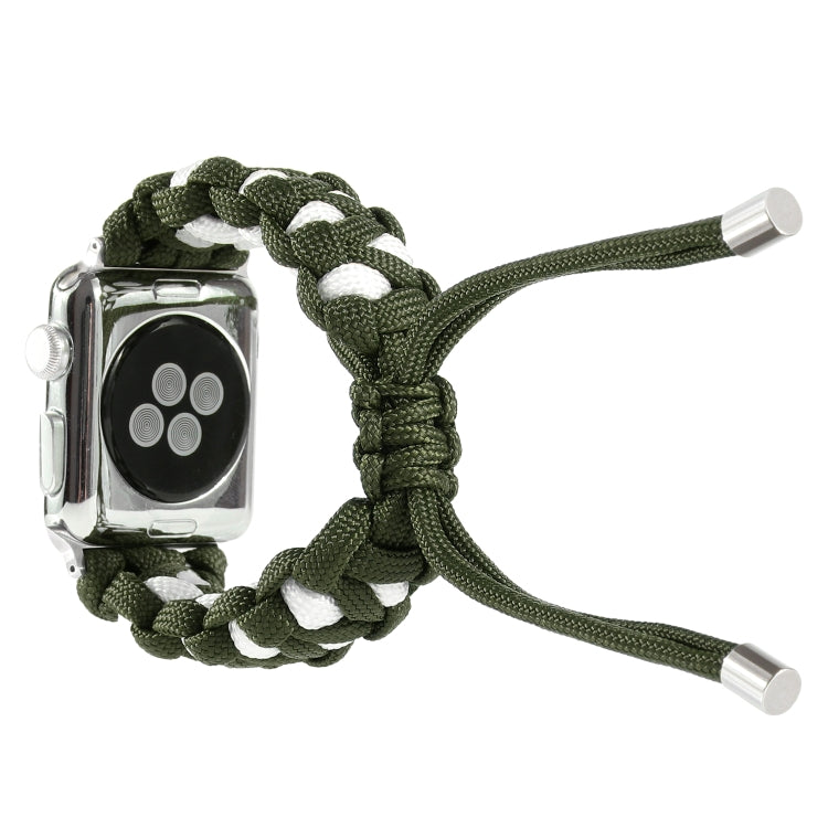 Skorter | Braided Umbrella String Watch Band for Apple Watch Series 9&8&7 41mm / SE 3&SE 2&6&SE&5&4 40mm / 3&2&1 38mm (Green)