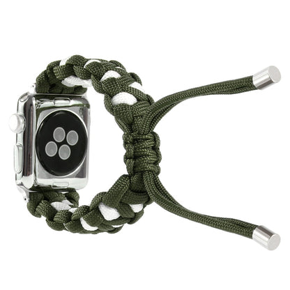Skorter | Braided Umbrella String Watch Band for Apple Watch Series 9&8&7 41mm / SE 3&SE 2&6&SE&5&4 40mm / 3&2&1 38mm (Green)