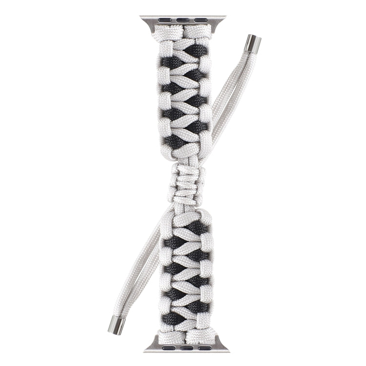 Skorter | Braided Umbrella Cord Watch Band for Apple Watch Series 9&8&7 41mm / SE 3&SE 2&6&SE&5&4 40mm / 3&2&1 38mm (Gray)