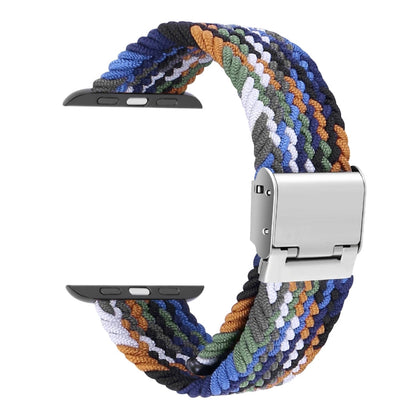 Skorter | Braided + Stainless Steel Watch Band for Apple Watch Series 9&8&7 41mm / SE 3&SE 2&6&SE&5&4 40mm / 3&2&1 38mm (Multicolor)