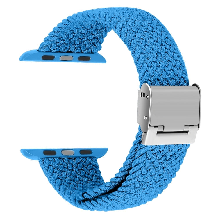 Skorter | Braided + Stainless Steel Watch Band for Apple Watch Series 7 41mm / 6 & SE & 5 & 4 40mm / 3 & 2 & 1 38mm (Blue)