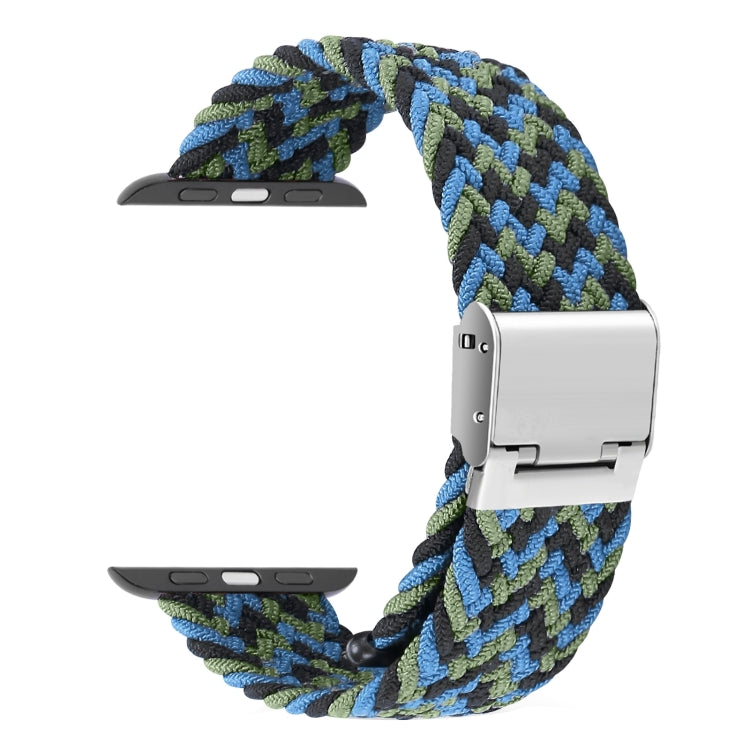 Skorter | Braided + Stainless Steel Watch Strap for Apple Watch Ultra 49mm&Watch Ultra 2 49mm / Series 9&8&7 45mm / SE 3&SE 2&6&SE&5&4 44mm / 3&2&1 42mm (Black Blue Green)