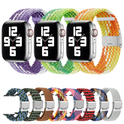 Skorter | Braided + Stainless Steel Watch Band for Apple Watch Ultra 49mm & Watch Ultra 2 49mm / Series 9 & 8 & 7 45mm / SE 3 & SE 2 & 6 & SE & 5 & 4 44mm / 3 & 2 & 1 42mm (White)