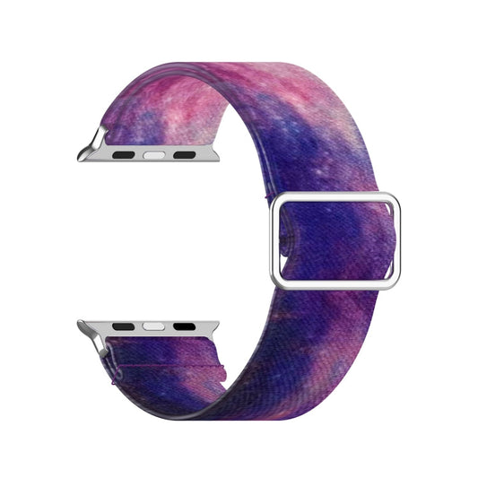 Skorter | Adjustable Elastic Printed Watch Band for Apple Watch Series 9&8&7 41mm / SE 3&SE 2&6&SE&5&4 40mm / 3&2&1 38mm (Starry Sky)