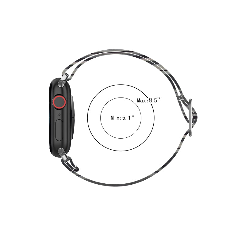 Skorter | Adjustable elastic printed watch strap for Apple Watch Series 9&8&7 41mm / SE 3&SE 2&6&SE&5&4 40mm / 3&2&1 38mm (Color Skull)