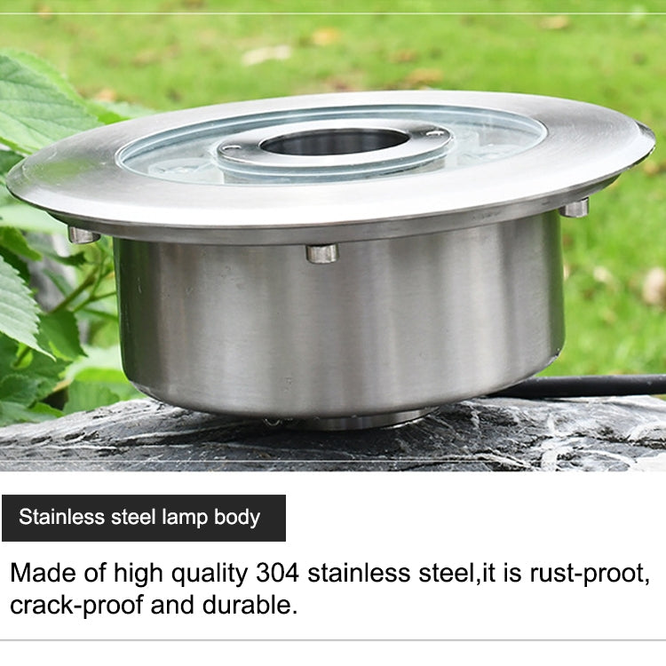 Skorter | 18W Landscape Colored Color Change Ring LED Stainless Steel Underwater Fountain Light (Colorful)