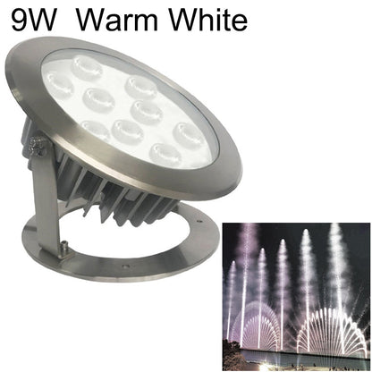 Skorter | 9W Quadrat Park Landscape LED Underwater Light Pool Light (Warm White Light)