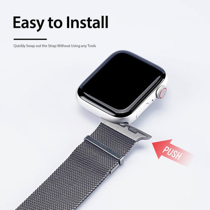 Skorter | DUX DUCIS Milanese Watch Band for Apple Watch Series 9&8&7 41mm / SE 3&SE 2&6&SE&5&4 40mm / 3&2&1 38mm (Gun Grey)