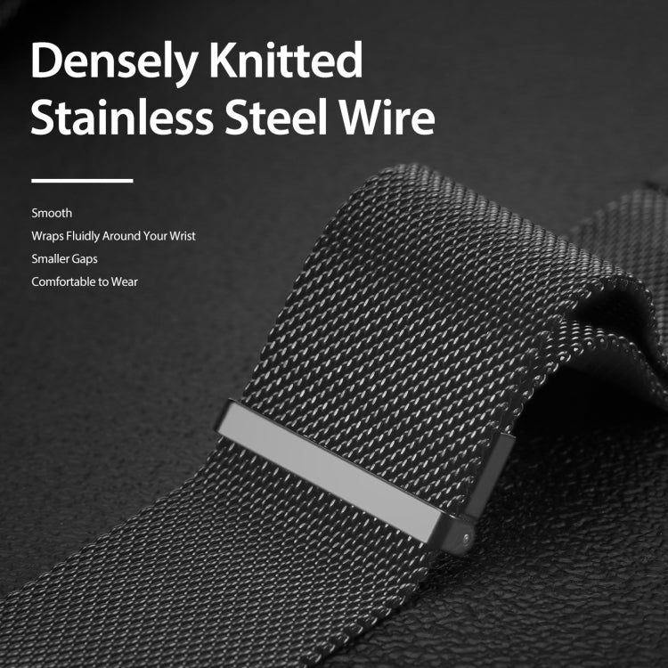 Skorter | DUX DUCIS Milanese Watch Band for Apple Watch Series 9&8&7 41mm / SE 3&SE 2&6&SE&5&4 40mm / 3&2&1 38mm (Gun Grey)