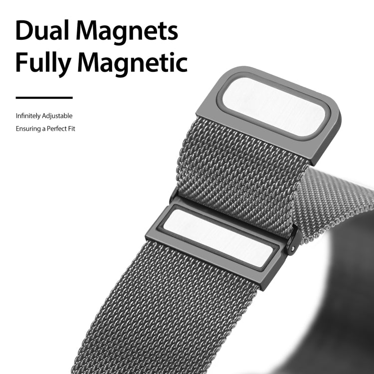 Skorter | DUX DUCIS Milanese watch strap for Apple Watch Series 9&8&7 45mm / SE 3&SE 2&6&SE&5&4 44mm / 3&2&1 42mm (Gray)