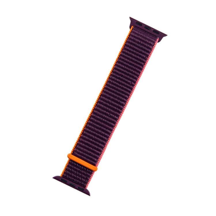 Skorter | For Apple Watch Apple Watch Ultra 49mm&Watch Ultra 2 49mm / Series 9&8&7 45mm / SE 3&SE 2&6&SE&5&4 44mm / 3&2&1 42mm Mutural Nylon Watch Band (Plum Color)