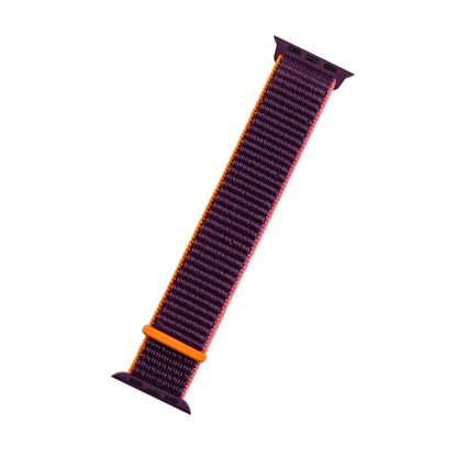 Skorter | For Apple Watch Apple Watch Ultra 49mm&Watch Ultra 2 49mm / Series 9&8&7 45mm / SE 3&SE 2&6&SE&5&4 44mm / 3&2&1 42mm Mutural Nylon Watch Band (Plum Color)