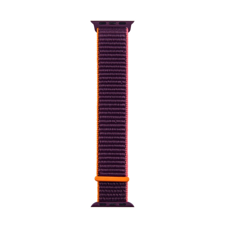 Skorter | For Apple Watch Apple Watch Ultra 49mm&Watch Ultra 2 49mm / Series 9&8&7 45mm / SE 3&SE 2&6&SE&5&4 44mm / 3&2&1 42mm Mutural Nylon Watch Band (Plum Color)