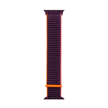 Skorter | For Apple Watch Apple Watch Ultra 49mm&Watch Ultra 2 49mm / Series 9&8&7 45mm / SE 3&SE 2&6&SE&5&4 44mm / 3&2&1 42mm Mutural Nylon Watch Band (Plum Color)