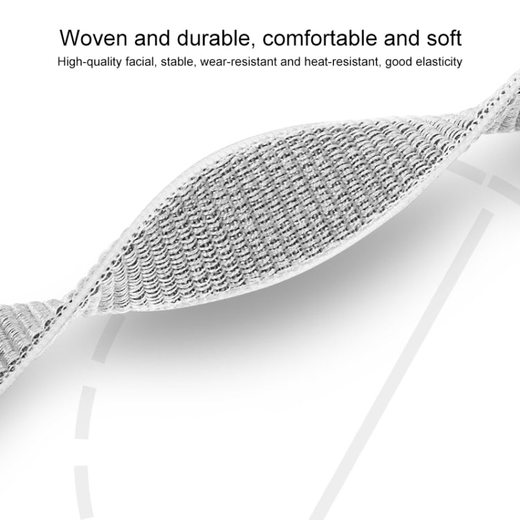 Skorter | For Apple Watch Apple Watch Ultra 49mm & Watch Ultra 2 49mm / Series 9 & 8 & 7 45mm / SE 3 & SE 2 & 6 & SE & 5 & 4 44mm / 3 & 2 & 1 42mm Mutural Nylon Watch Band (White)