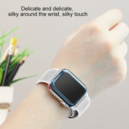 Skorter | For Apple Watch Apple Watch Ultra 49mm & Watch Ultra 2 49mm / Series 9 & 8 & 7 45mm / SE 3 & SE 2 & 6 & SE & 5 & 4 44mm / 3 & 2 & 1 42mm Mutural Nylon Watch Band (Black Red)