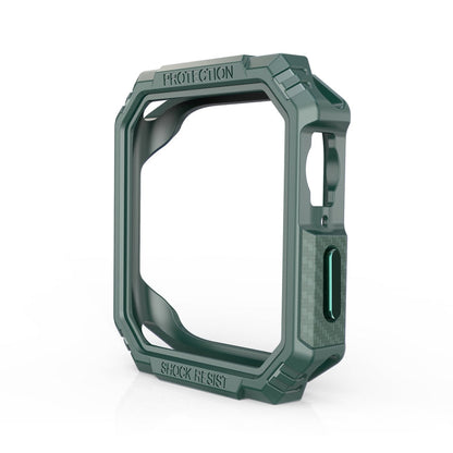 Skorter | Carbon Fiber Contrast Color Protection Case for Apple Watch Series 9 / 8 / 7 45mm (Green)