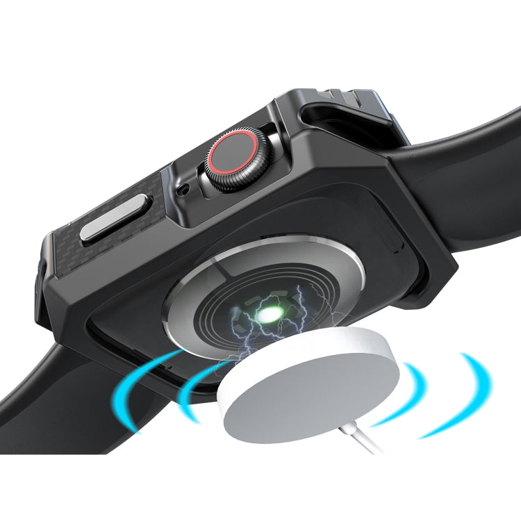 Skorter | Carbon fiber contrast color protective case for Apple Watch Series 6 & SE & 5 & 4 40mm (tin)