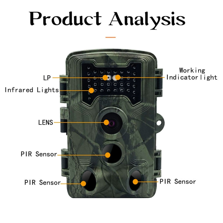 Skorter | PR1000 2 Inch LCD Screen Infrared Night Vision Motion Wildlife Hunting Trail Camera