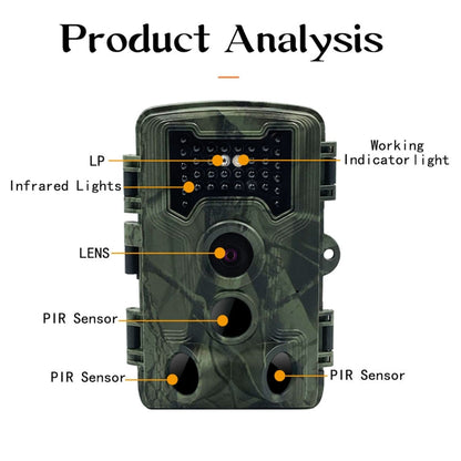 Skorter | PR1000 2 Inch LCD Screen Infrared Night Vision Motion Wildlife Hunting Trail Camera
